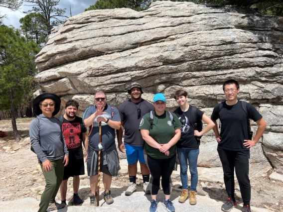 Professor Zeng and Research Group on Mount Lemmon 2022