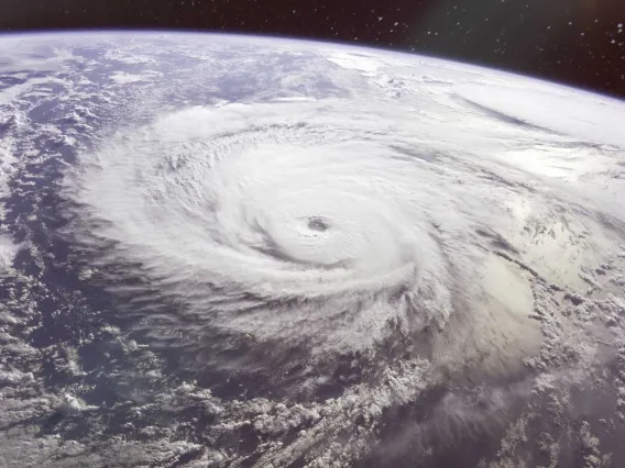 Hurricane seen from space