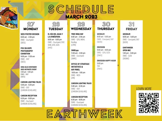 2023 EarthWeek Schedule