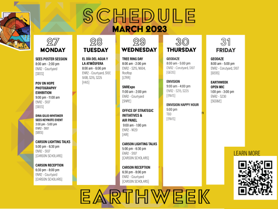 2023 EarthWeek Schedule