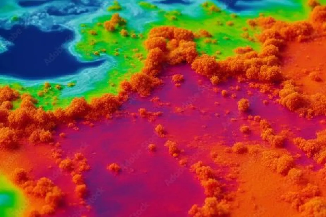 Heatmap image infrared thermography