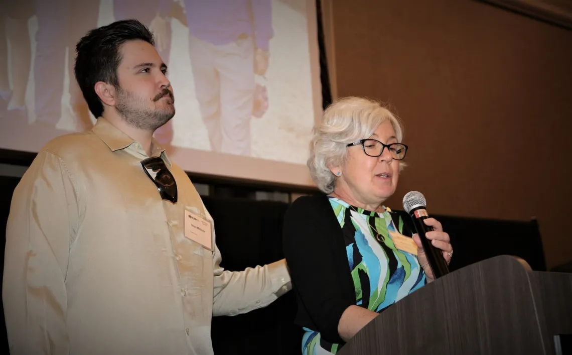 Tom Meixner Lifetime Achievement Award: Sean and Kathleen Meixner Accepted Award on Tom's Behalf