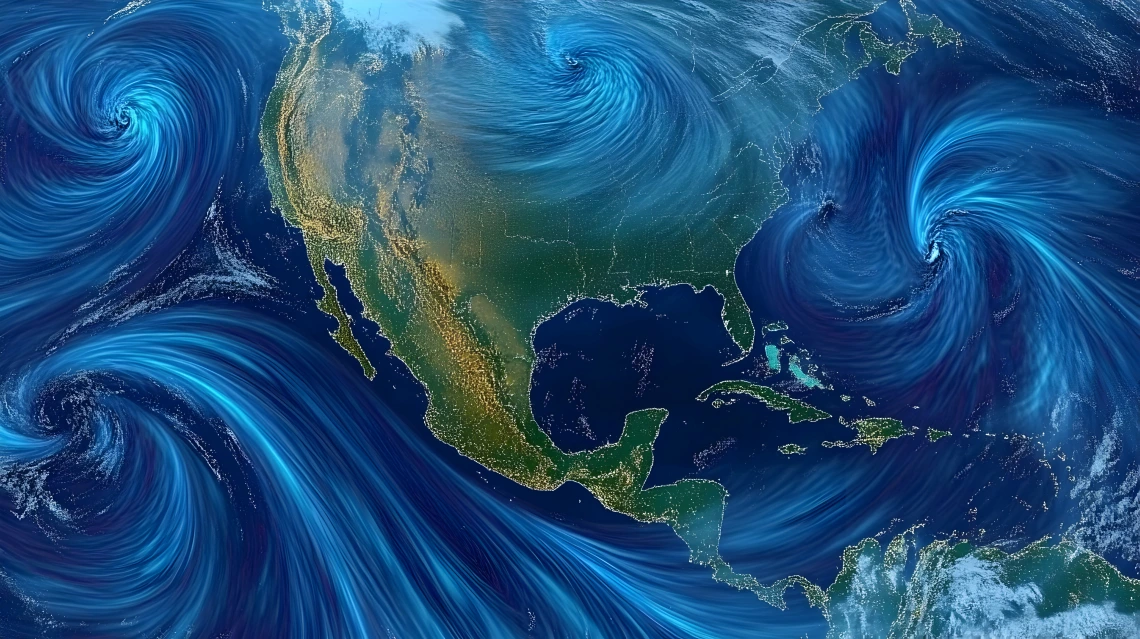 Pacific atmospheric circulation