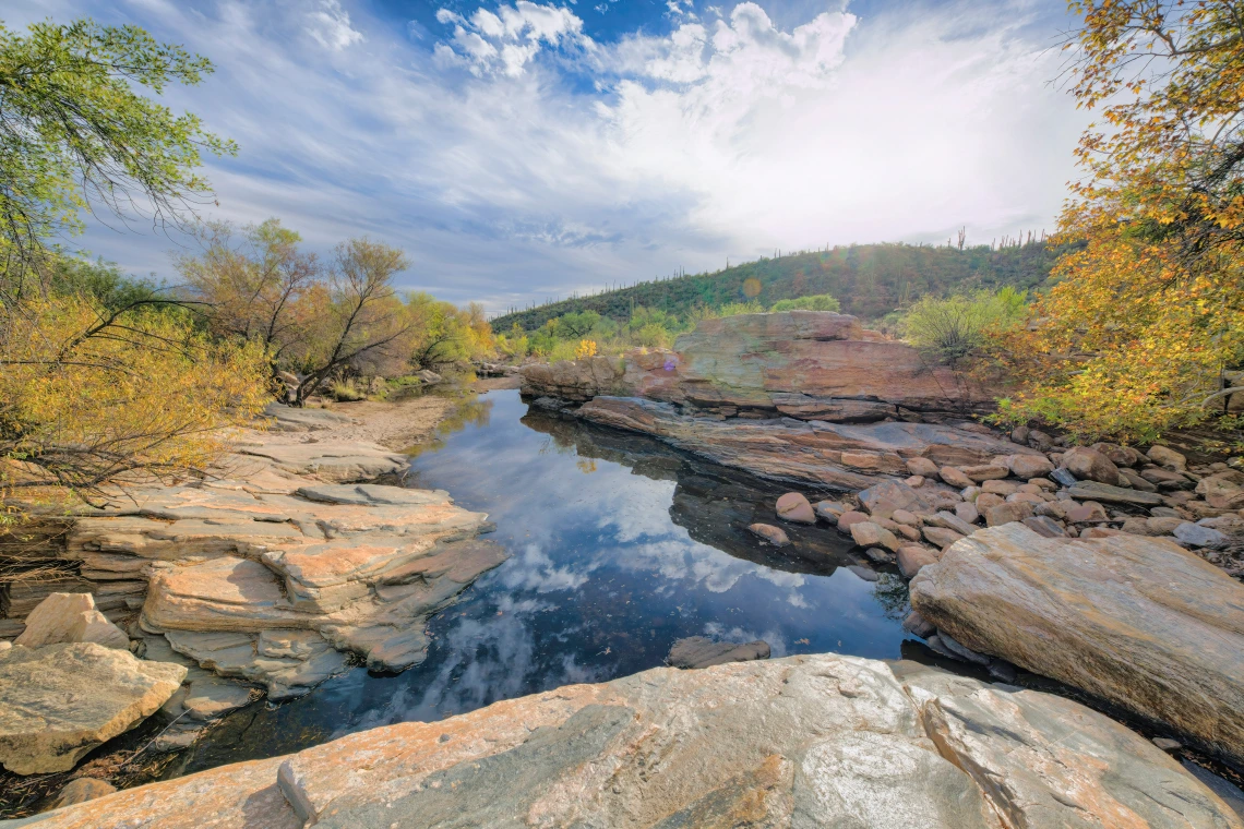 Arizona Creek and Sky