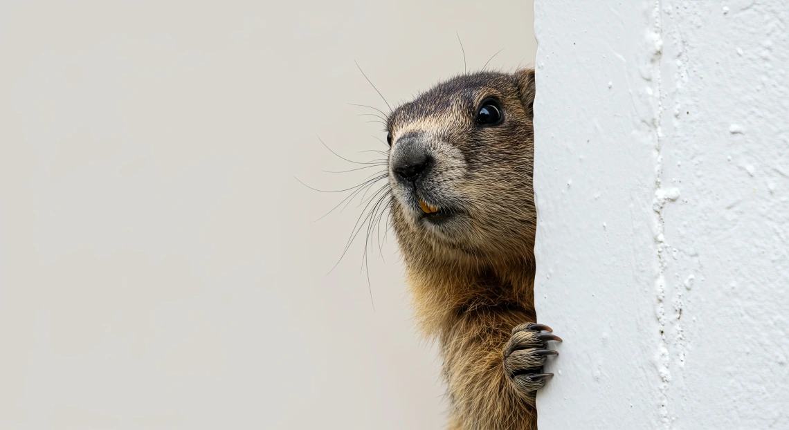 Curious Marmot Pay Attention