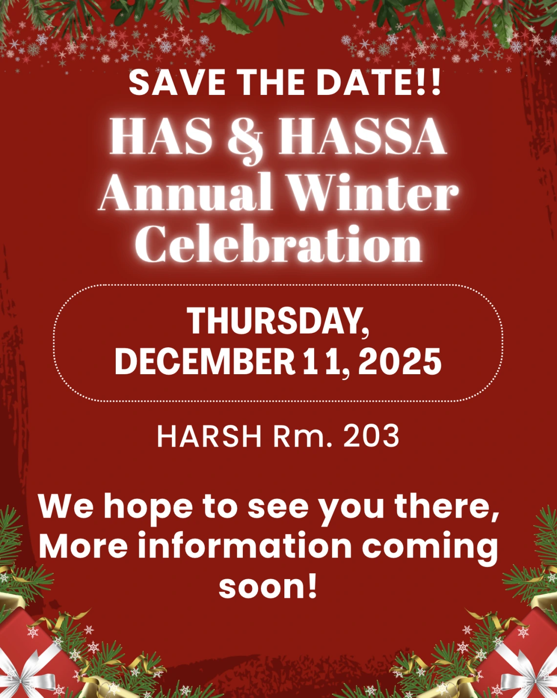 2025 Holiday Potlluck Save the Date