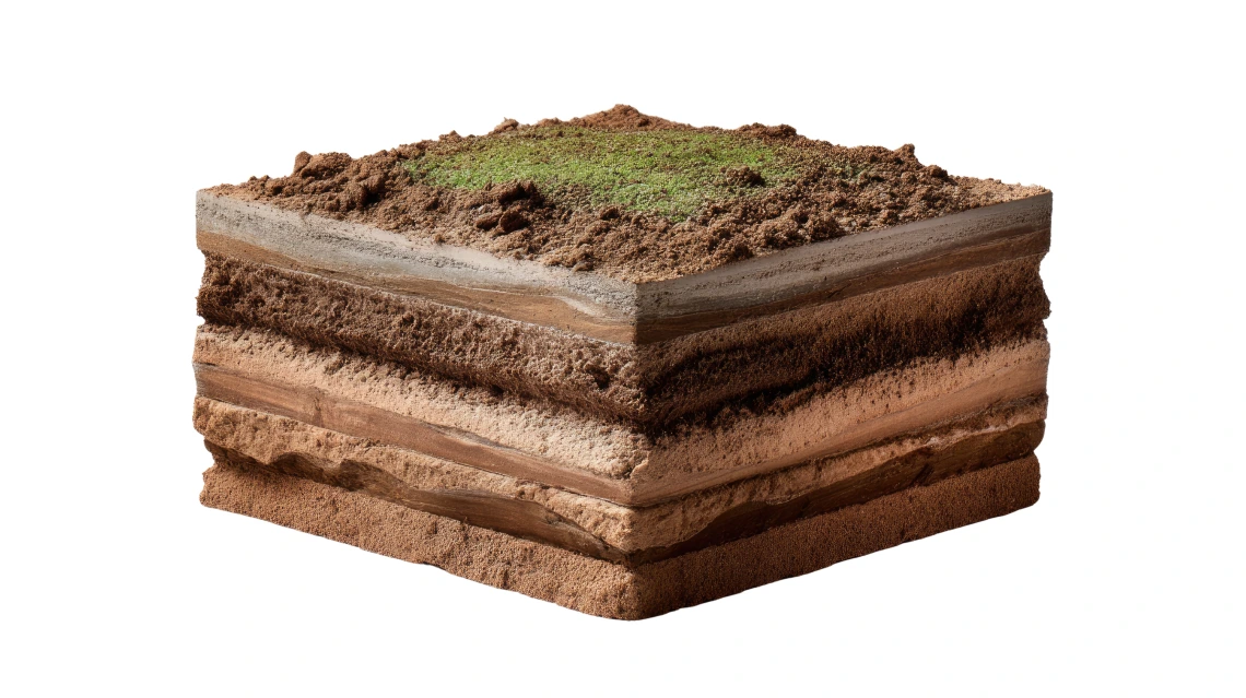Soil Layers Detailed Cross Section