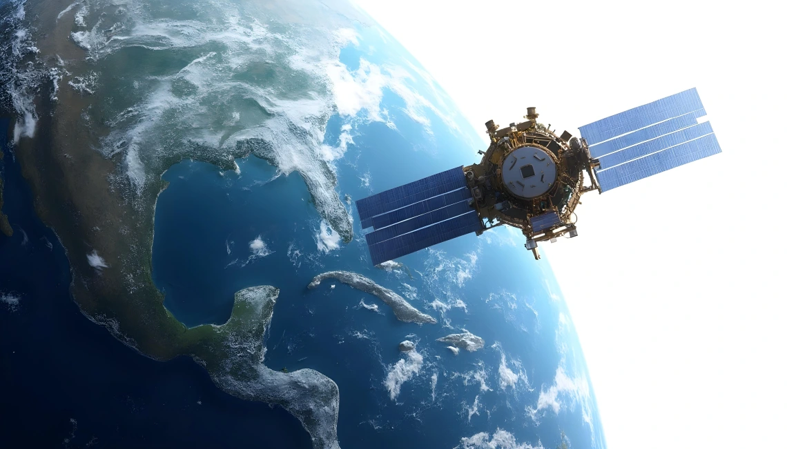 Image Representing Satellite View of Earth for Remote Sensing