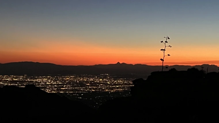 Zeng Research Group Nov 2025 Windy Point Mount Lemmon At Sunset