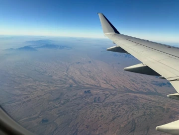 Aerial View in Arizona of Branching Santa Cruz River a Tributary of the Colorado River