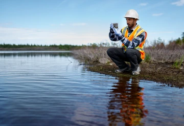 Hydrologist in the Field