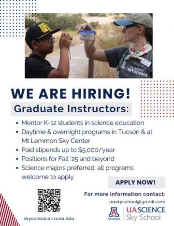 2025 Fall Graduate Instructors UA Sky School