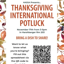 2023 HASSA Thanksgiving International Potluck