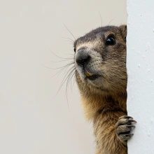 Curious Marmot Pay Attention
